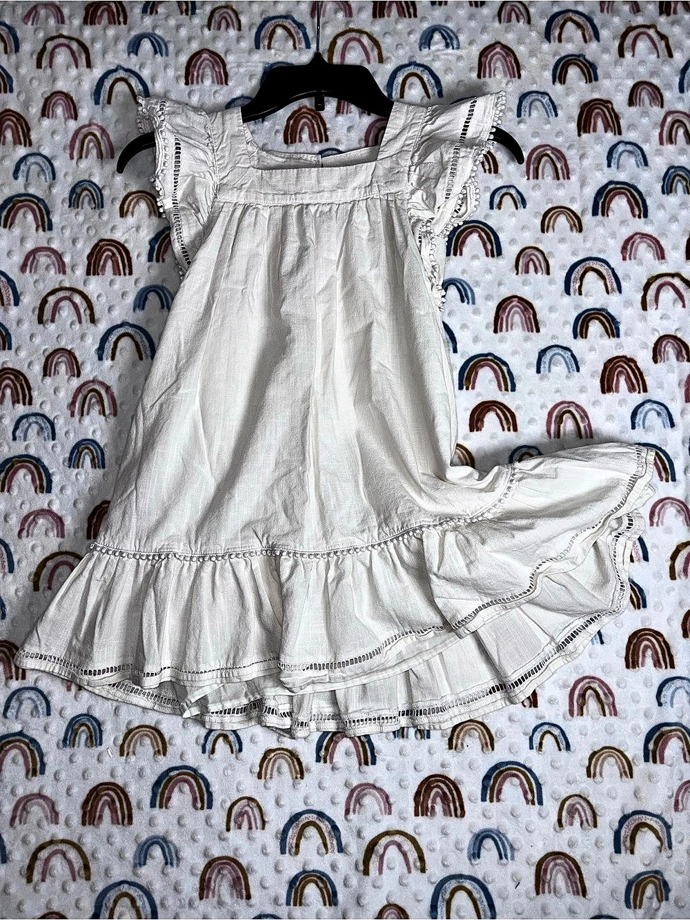 crewcuts Girls White Cotton Casual Dress